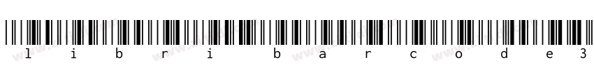 libri barcode39字体字体转换